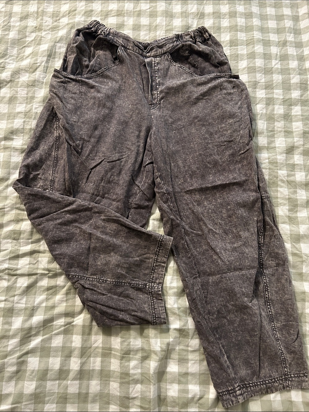 Free People - high road washed pull-on pant